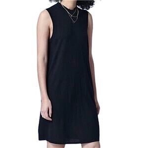 NAADAM Dress Womens XS Navy Blue Silk Cashmere Sleeveless Mini Shift
